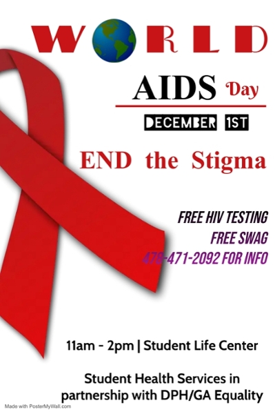 MGA  World AIDS Day flyer.